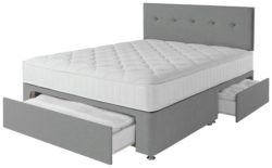 Airspring - Dalham 800 Pocket Memory 3 Drawer Grey - Divan-Kingsize